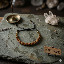 SB - Pulsera Rudraksh Metal - VIPARTESANIAS