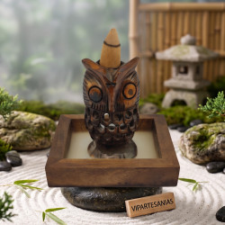 SOULBEAUTY - Porta Incienso Reflujo Búho - Vipartesanias