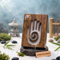 SOULBEAUTY - Porta Incienso Reflujo Mano Reiki - Vipartesanias