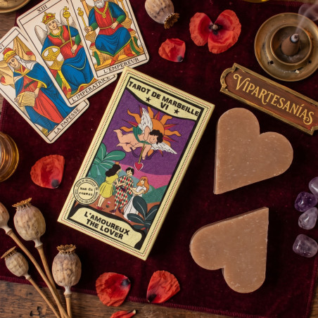"Jabón artesanal Tarot Los Amantes MDR pack 2x40g"