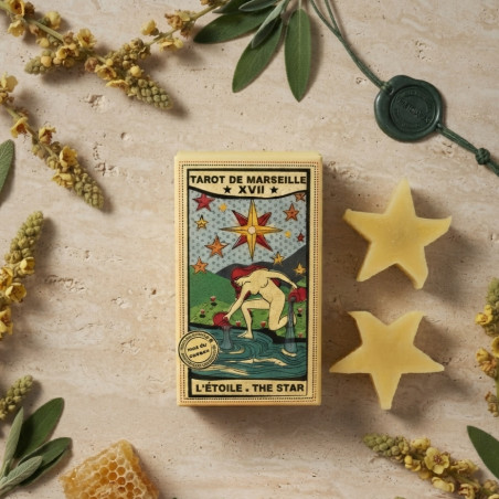 "Jabón artesanal Tarot La Estrella MDR pack 2x40g"