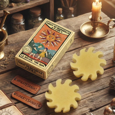 "Jabón artesanal Tarot El Sol MDR pack 2x40g"
