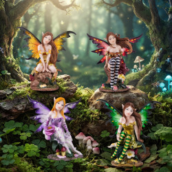 Venta al por mayor de set hadas fantasia sentadas IGNIS