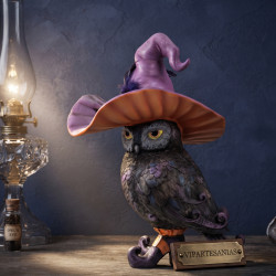 Venta al por mayor de buho sombrero bruja IGNIS Vipartesanias, distribuidores de decoracion, artesanias y productos esotericos.