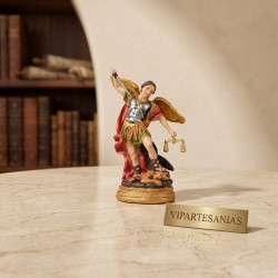 Venta al por mayor de figura san miguel arcangel con balanza IGNIS Vipartesanias