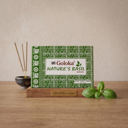 "Incienso Natures Albahaca Goloka pack 12"