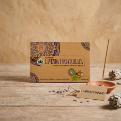 "Incienso Organic Lavanda Salvia Blanca pack 12"