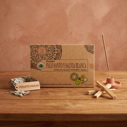 "Incienso Organic Palo Santo Salvia Blanca pack 12"