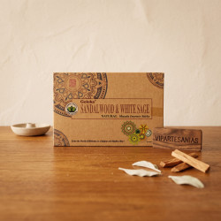"Incienso Organic Sándalo Salvia Blanca pack 12"