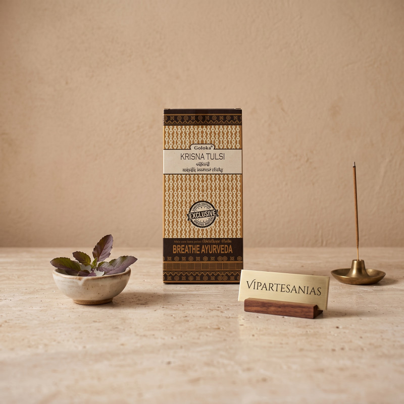 "Incienso Organic Krishna Tulsi Goloka pack 6"