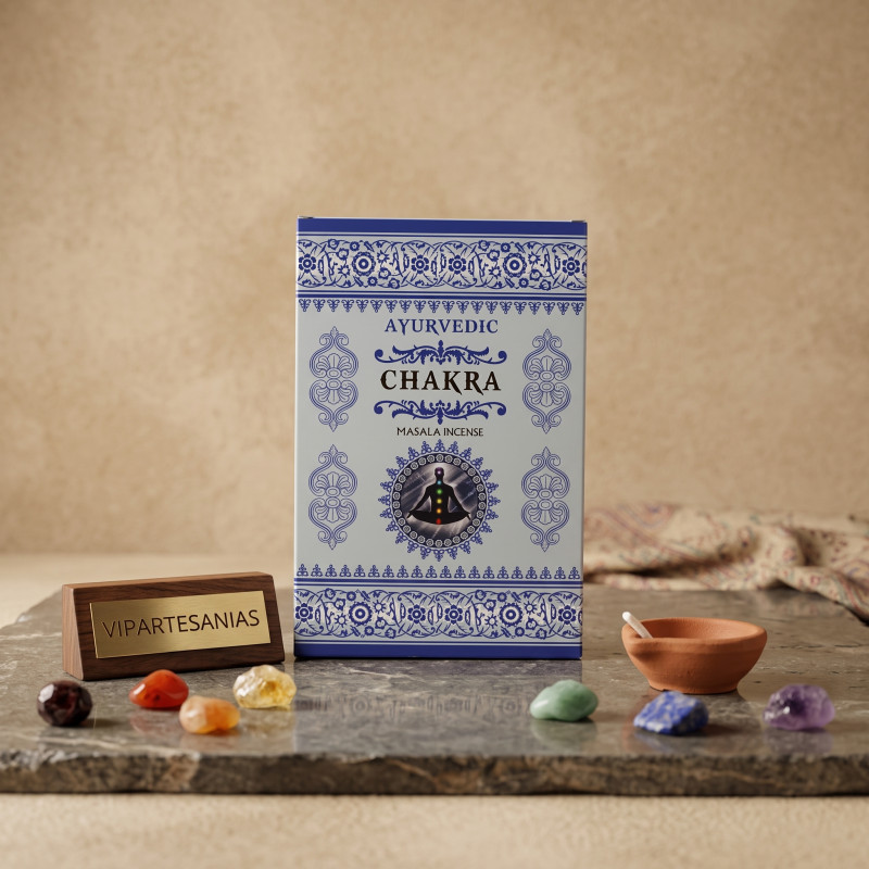 "Incienso Chakra Masala Ayurvedic 12 cajitas"