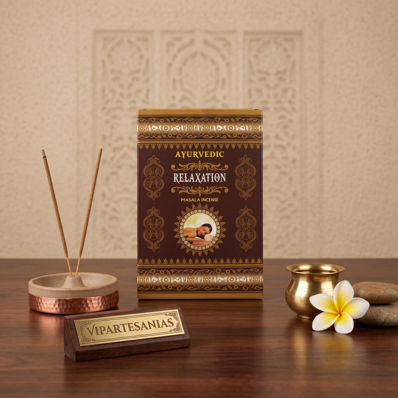 "Incienso Relajación Masala Ayurvedic 12 cajitas"