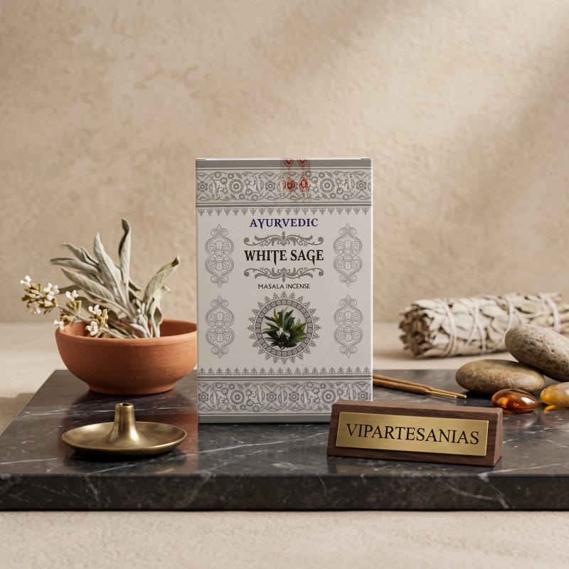 "Incienso Salvia Blanca Masala Ayurvedic 12 cajitas"
