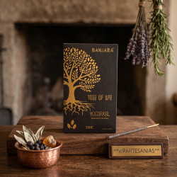 "Incienso Arbol Yggdrasil Banjara 12 cajitas"