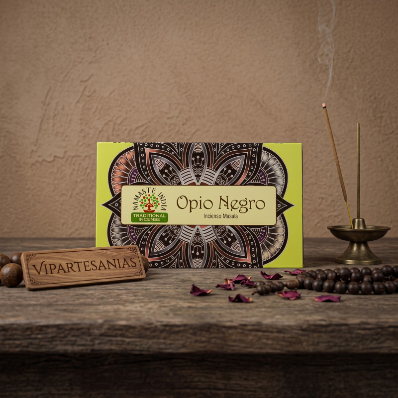 "Incienso Tradicional Opio Negro Namaste 12 cajitas"