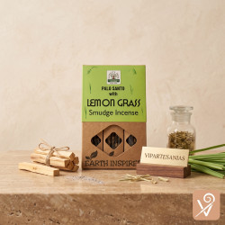 "Incienso Earth Palo Santo Lemongrass Namaste"