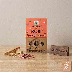 "Incienso Earth Palo Santo Rosa Namaste"