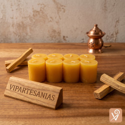 Pack de 8 velitas de palo santo Vipartesanias