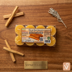 Pack de 8 velitas de palo santo Vipartesanias