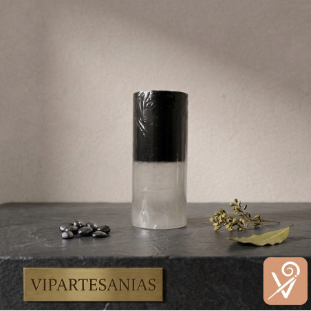 Velón esotérico bicolor contra hechizos Vipartesanias