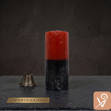 Velón esotérico negro y rojo Pomba Gira Vipartesanias