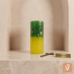 Velón verde y amarillo San Judas Tadeo Vipartesanias