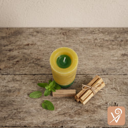 Velón de palo santo y hierbabuena Vipartesanias