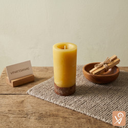 Velón de palo santo y miel Vipartesanias