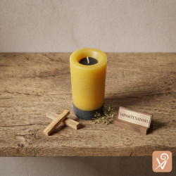 Velón de palo santo y ruda Vipartesanias