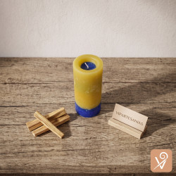 Velón de palo santo y sándalo Vipartesanias