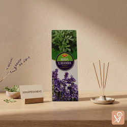 Caja de incienso SAC aroma ruda lavanda.
