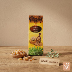 Caja de incienso SAC aroma ruda mirra.