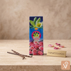 Caja de incienso SAC aroma vainilla rosa.
