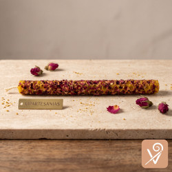 Vela de miel dip rosa Soulight 15cm.